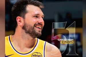 詹姆斯转发里程碑：东契奇湖人生涯新高51分 里夫斯生涯5000分_24直播网