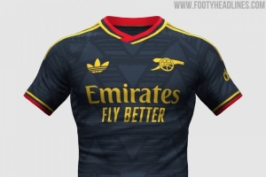 阿森纳新赛季客场球衣谍照：1991-93年”烂香蕉“球衣的反转版本_24直播网