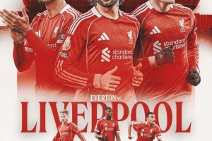 利物浦宣布默西塞德德比海报：范戴克、索博、维尔茨等多人出镜_24直播网